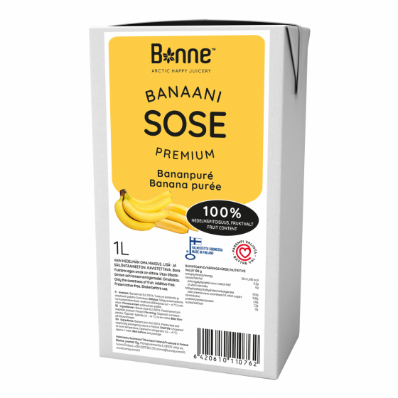 BANANŲ tyrė Bonne Premium 100 % (Banana puree)