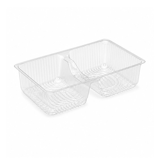 223 × 125 × 58 mm  Plastikinė dviejų skyrių dėžutė