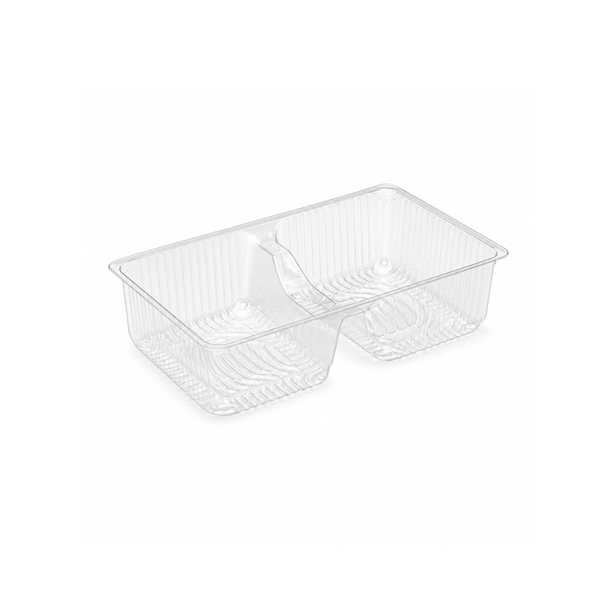 223 × 125 × 58 mm  Plastikinė dviejų skyrių dėžutė