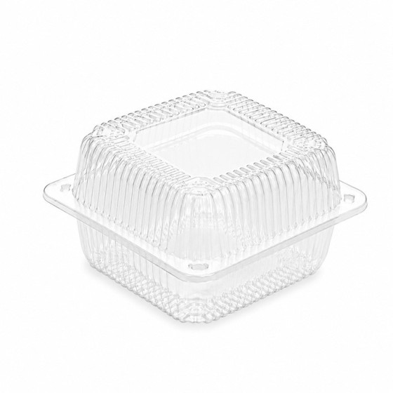 132 × 131 × 75 mm Plastikinė dėžutė kvadratinė