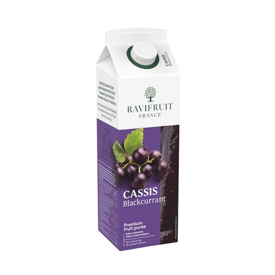 Juodųjų serbentų tyrė su cukrumi  RAVIFRUIT