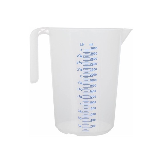 Plastikinis matuoklis skysčiams 3 l