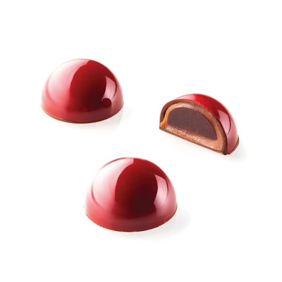 Plastikinė forma SEMISFERA01 su spaudais Ø31 × h16 mm