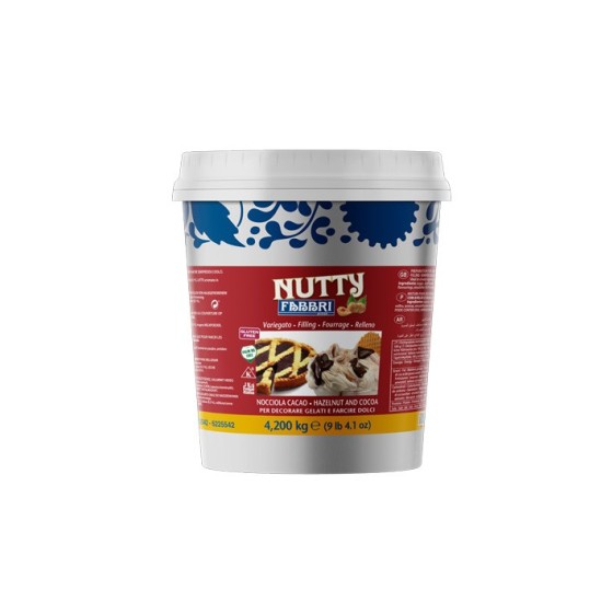 Lazdyno riešutų ir kakavos įdaras VARIEGATO NUTTY MARBLING