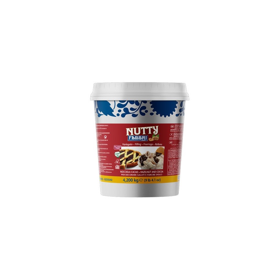 Lazdyno riešutų ir kakavos įdaras VARIEGATO NUTTY MARBLING