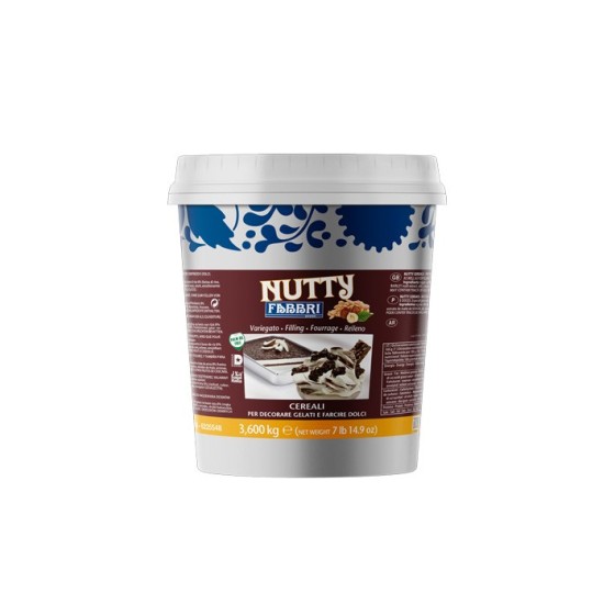 Traškus įdaras su ryžių dribsniais NUTTY CEREALI