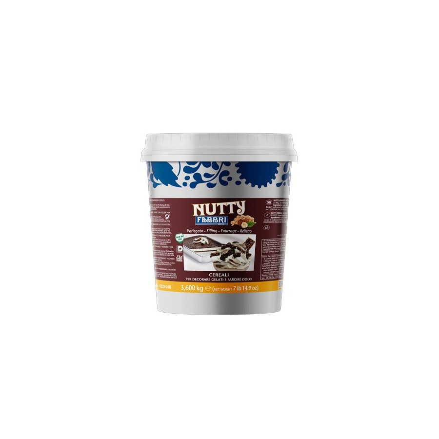 Traškus įdaras su ryžių dribsniais NUTTY CEREALI