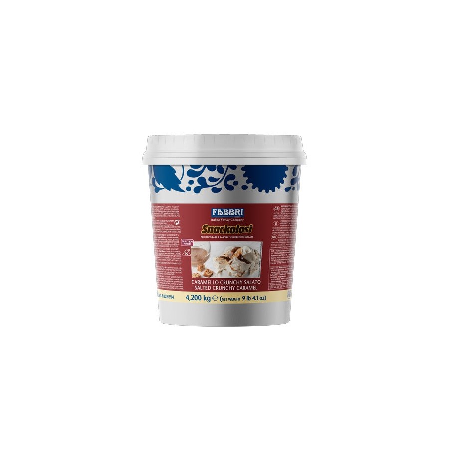 Sūdytos karamelės įdaras SNACKOLOSO salted crunchy caramel
