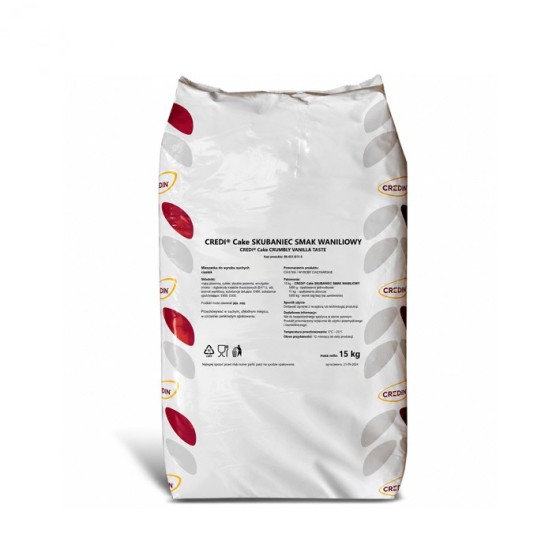 Mišinys trapiai tešlai CREDI® CAKE CRUMBLY VANILLA TASTE