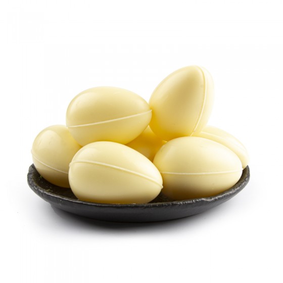 Baltojo šokolado papuošimai "Baltas kiaušinis" 3D