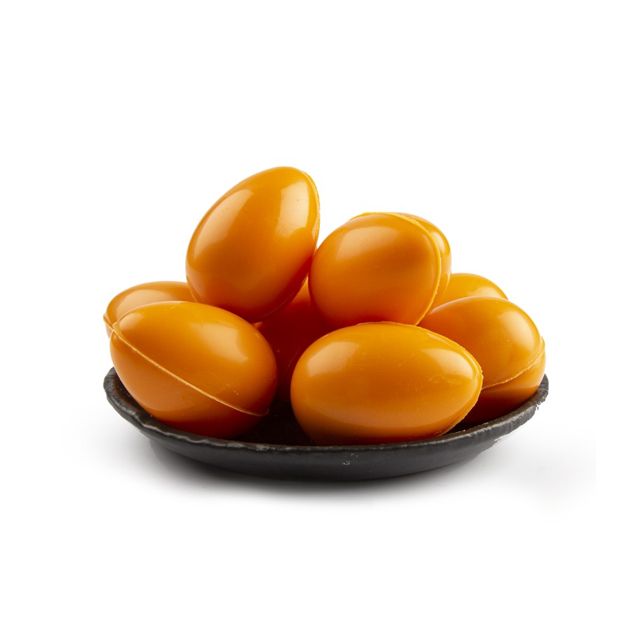 Baltojo šokolado papuošimai Oranžinis kiaušinis 3D