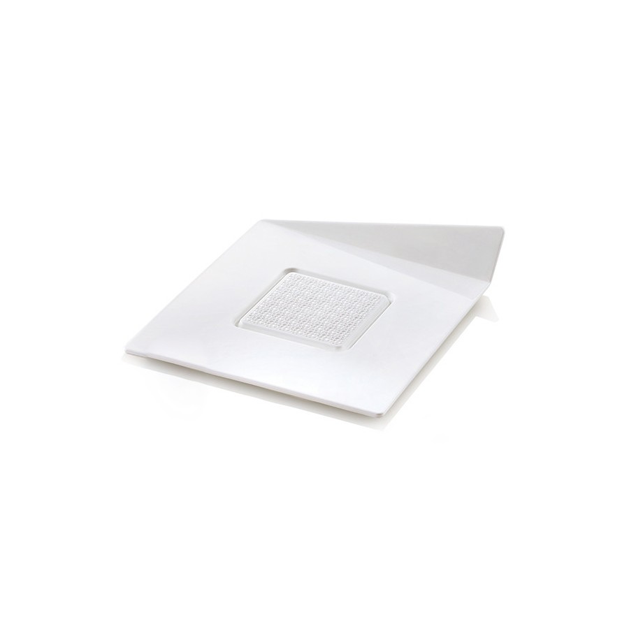 Baltos spalvos padėkliukas kvadratinis 83 x 83mm