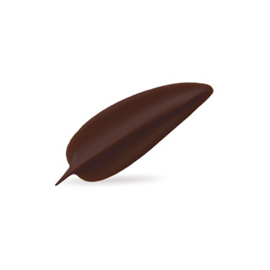 Šokolado papuošimas tamsus lapas elegancija