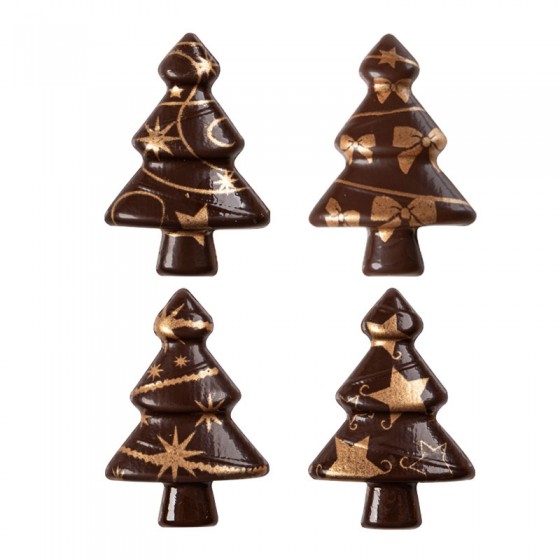 Kalėdiniai šokoladiniai papuošimai - Eglė 5x3,5cm