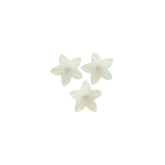 Vaflinės gėlės mini baltos 2cm