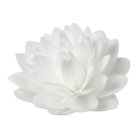 Vaflinė gėlė balta 12,5 x 5 cm