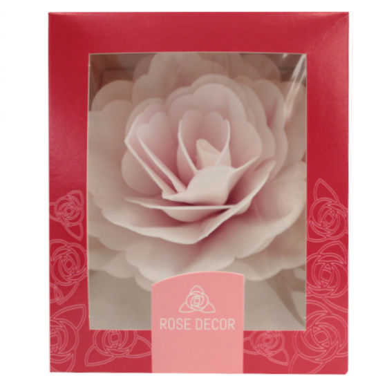 Vaflinė rožė šviesiai rožinė 12,5 cm