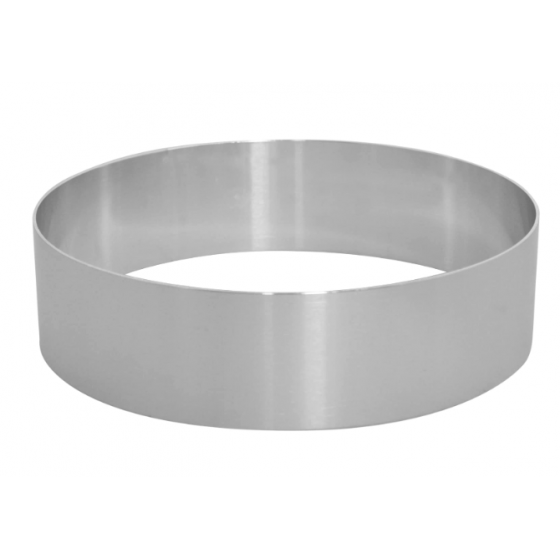 Aliuminis žiedas tortams 220h60mm