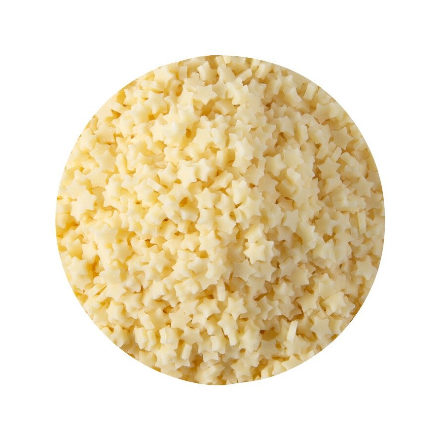 Balto šokolado pabarstukai "Žvaigždutės"