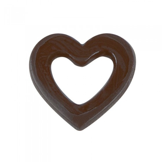 3,5 cm. Šokoladinis papuošimas "Širdis"