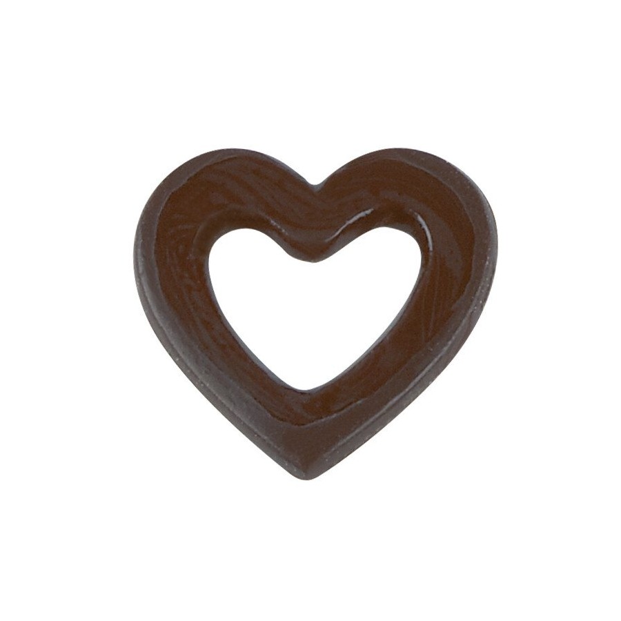 3,5 cm. Šokoladinis papuošimas "Širdis"