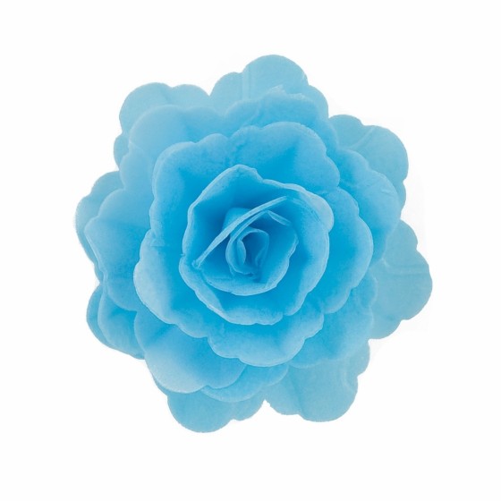 Mėlyna vaflinė rožė 7cm