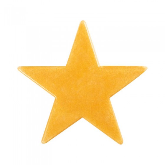 9 cm. Šokoladinės auksinės žvaigždės