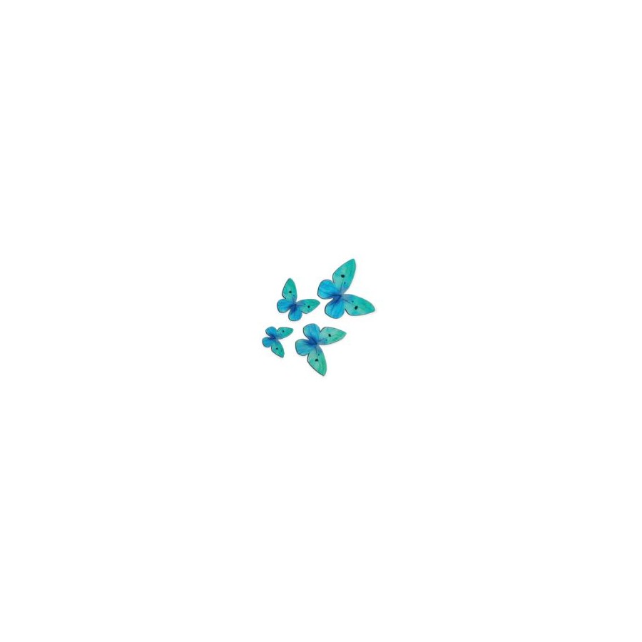 Vafliniai drugeliai mėlyni 3-6cm