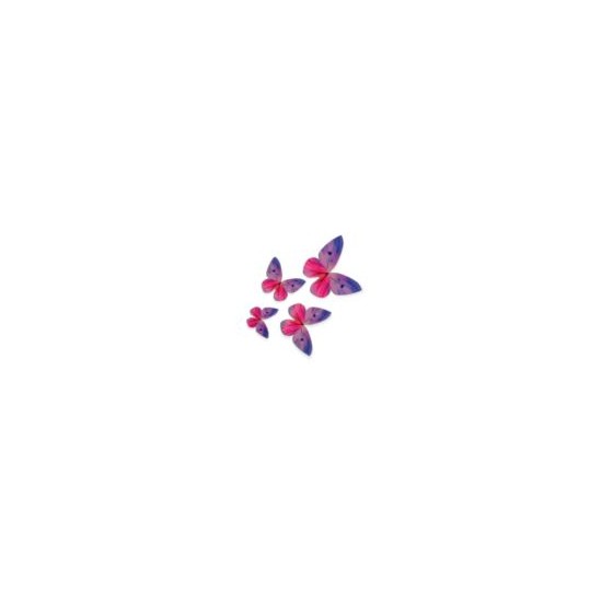 Vafliniai drugeliai violetiniai 3-6cm