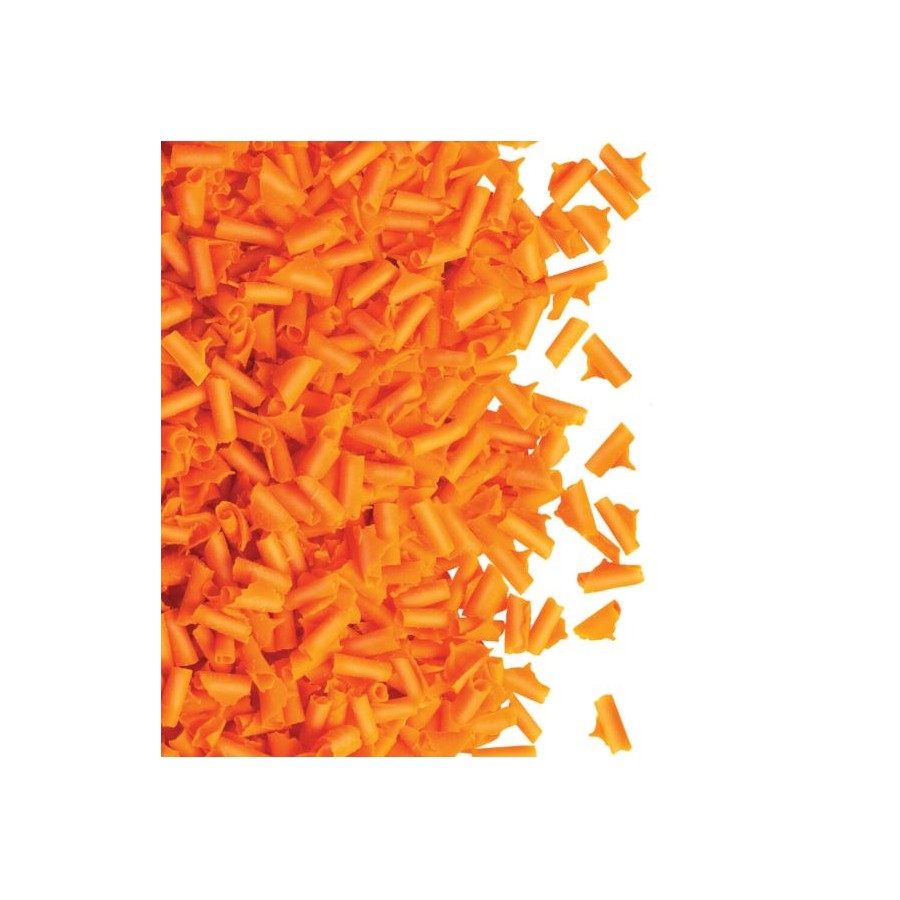 oranžinės drožlės