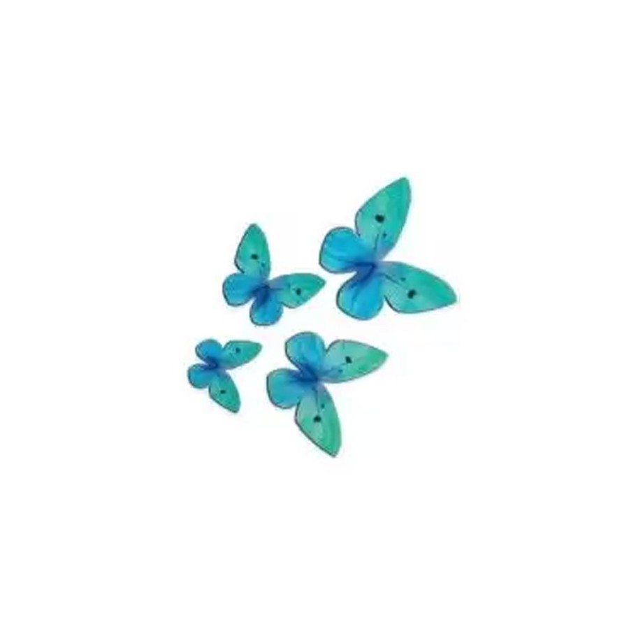 Vafliniai drugeliai mėlyni 3-6cm