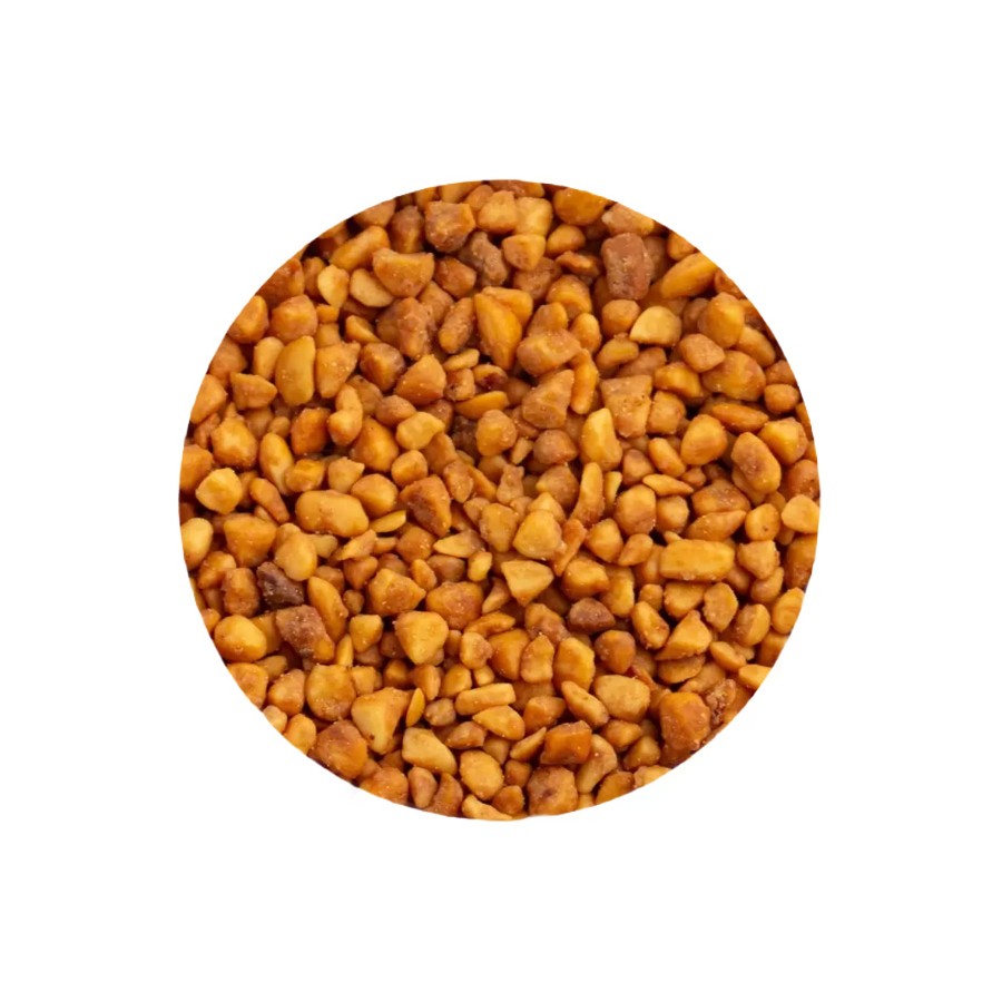 Karamelizuotų žemės riešutų gabaliukai 2-4 mm