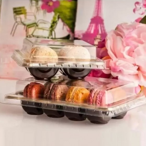 Plastikinė dėžutė MACARONS