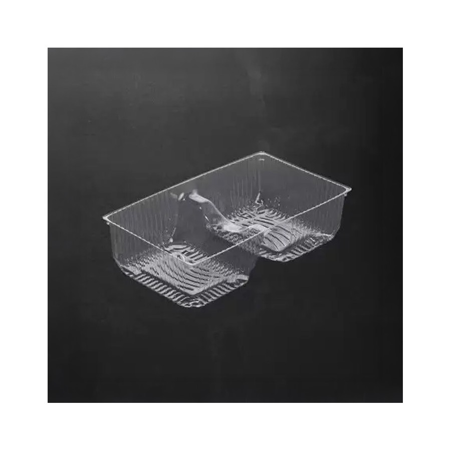 223 x 125 x 58 mm  Plastikinė dviejų skyrių dėžutė