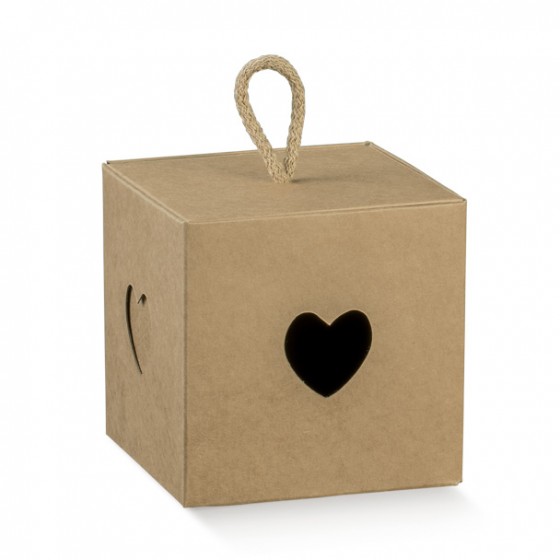 8 × 8 × 8 cm,  Kartoninė dėžutė IN CON CORDINO