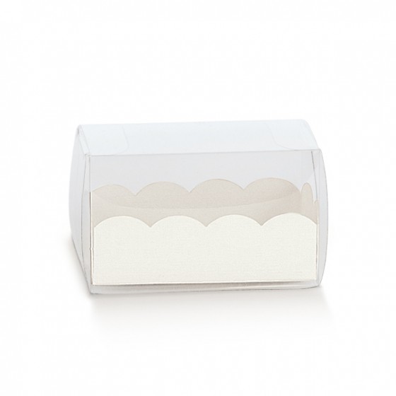 8 × 5 × 5 cm, Skaidri dėžutė ASTUCCIO C/VASCHETTA
