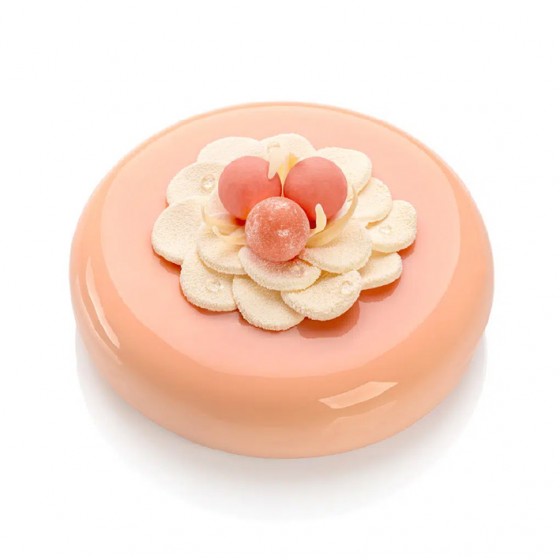 Baltojo šokolado rutulys PEACH PEARL